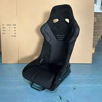 SEAT-039 Universal Racing Bucket Seats Black Embroidery Fixed Back