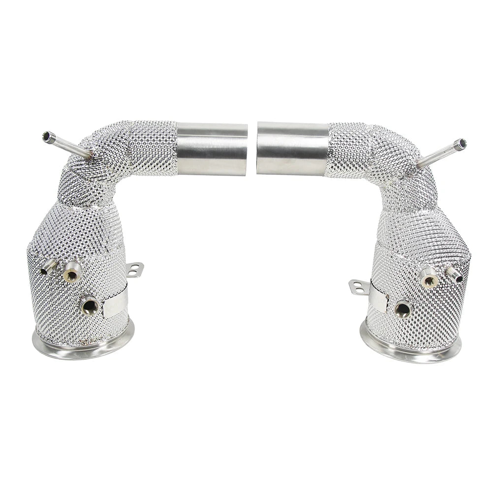 High Performance SS304 Downpipe Test Pipe Race Header for Porsche 911 992 Carrera Targa S 4 4S