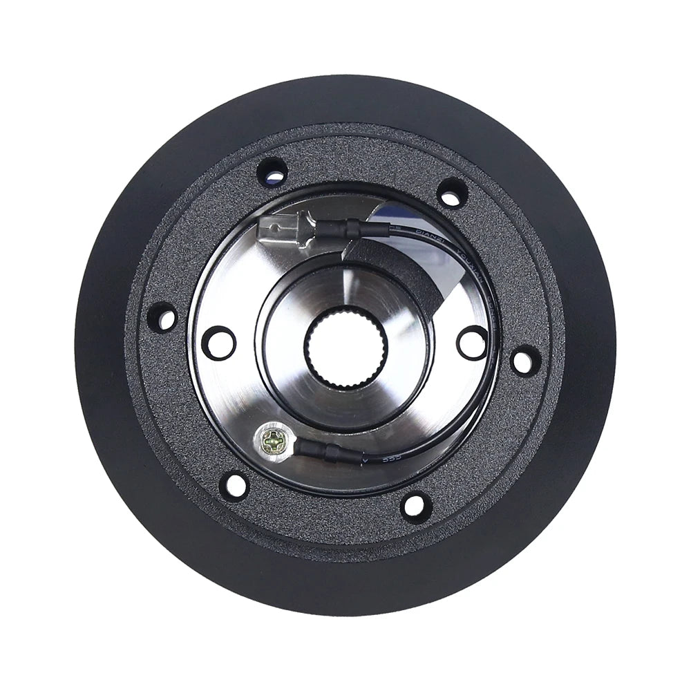 Honda Accord / Civic 2008-2014 Black Aluminium Steering Wheel Short Hub Adapter Boss Kit, 6-Hole