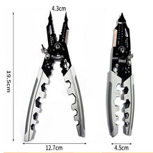 Load image into Gallery viewer, Multifunctional pliers with measurements on a white background