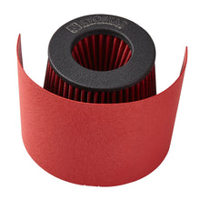 Load image into Gallery viewer, Universal Red Stainless Steel Air Filter Heat Shield Cover - Adjustable 2.5 to 5 inch