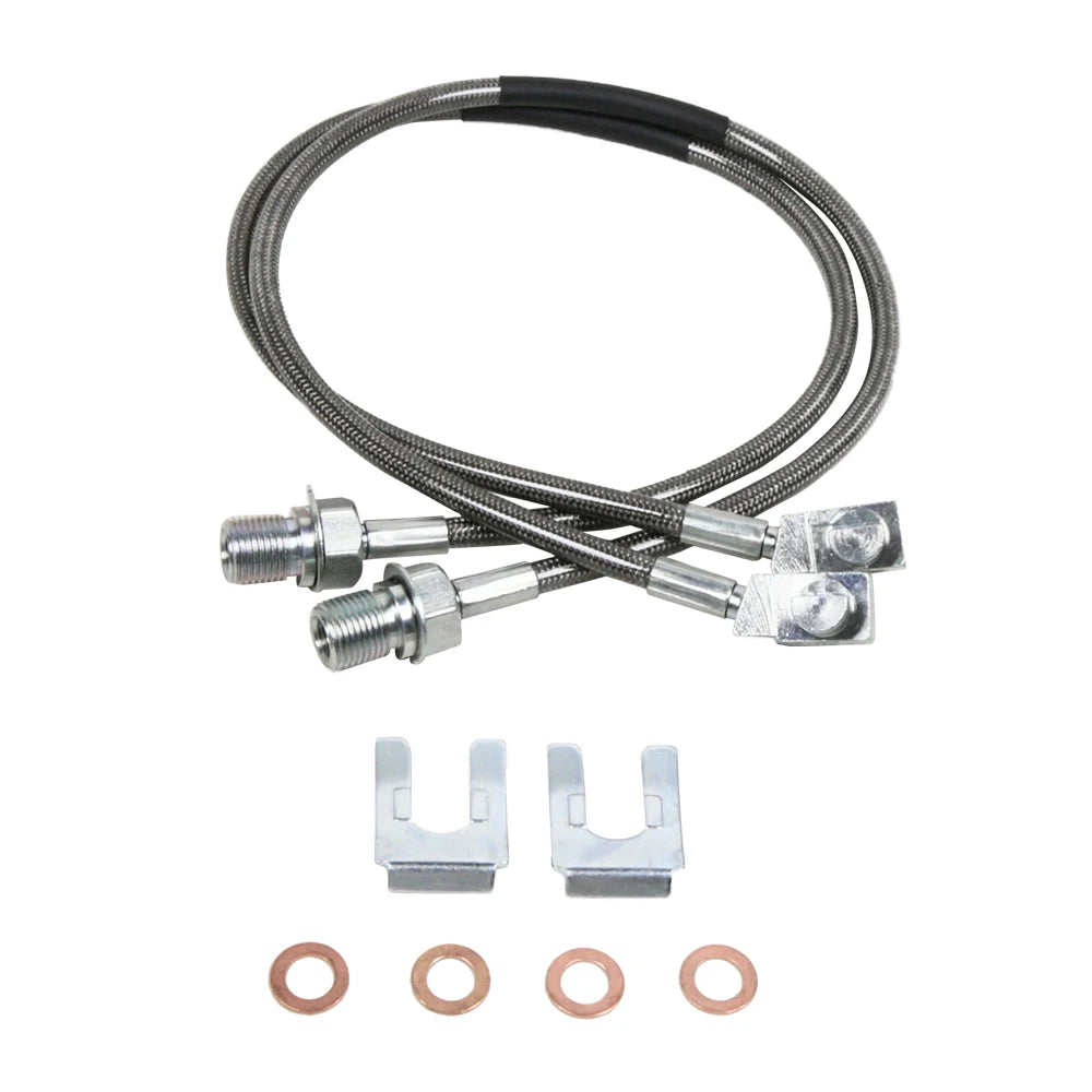 GM Chevrolet GMC 1971-1987 Truck and SUV Stainless Steel Front Brake Hoses for 4-6 Inch Lift