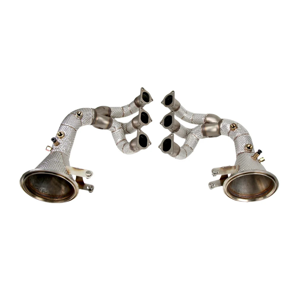 Porsche 911 992 GT3 / GT3 RS 304 Stainless Steel Equal Length Long-Tube Exhaust Headers with Heat Shield
