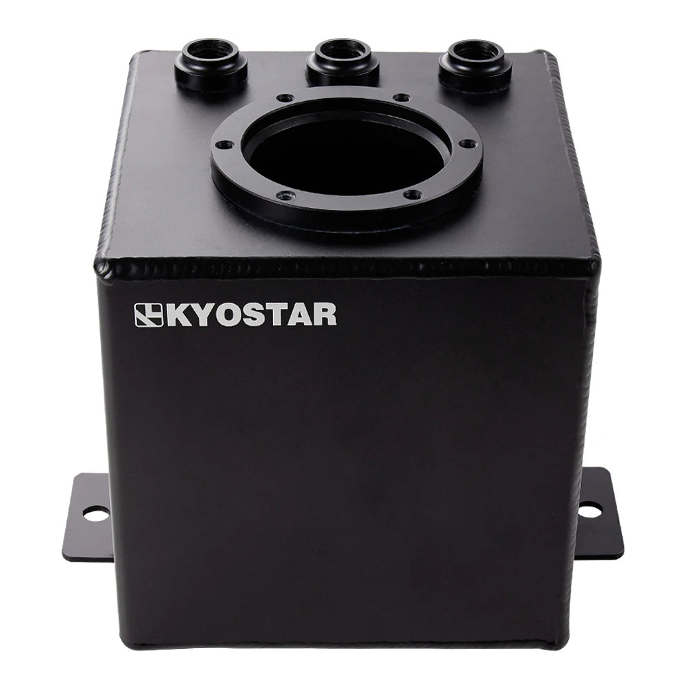 Universal 2 Litre Aluminium Fuel Surge Tank - Black