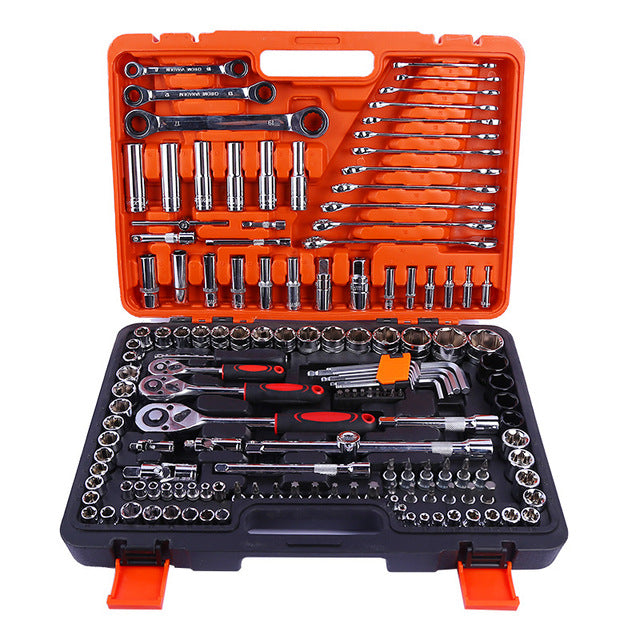 151-Piece CR-V Socket Ratchet Wrench Combination Tool Kit