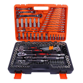 151-Piece CR-V Socket Ratchet Wrench Combination Tool Kit