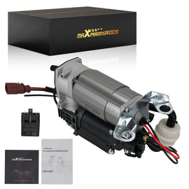 Front+Rear Sealed Air Suspension Compressor Air Pump for Audi A6 C6 4F 2004-2011 20bar DC13V 4F0616005