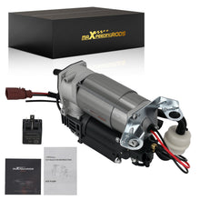 Load image into Gallery viewer, Front+Rear Sealed Air Suspension Compressor Air Pump for Audi A6 C6 4F 2004-2011 20bar DC13V 4F0616005