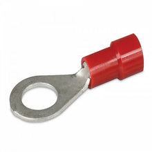 Load image into Gallery viewer, OEX Crimp Terminal Ring Red ID 5mm Vinyl 100 Pce