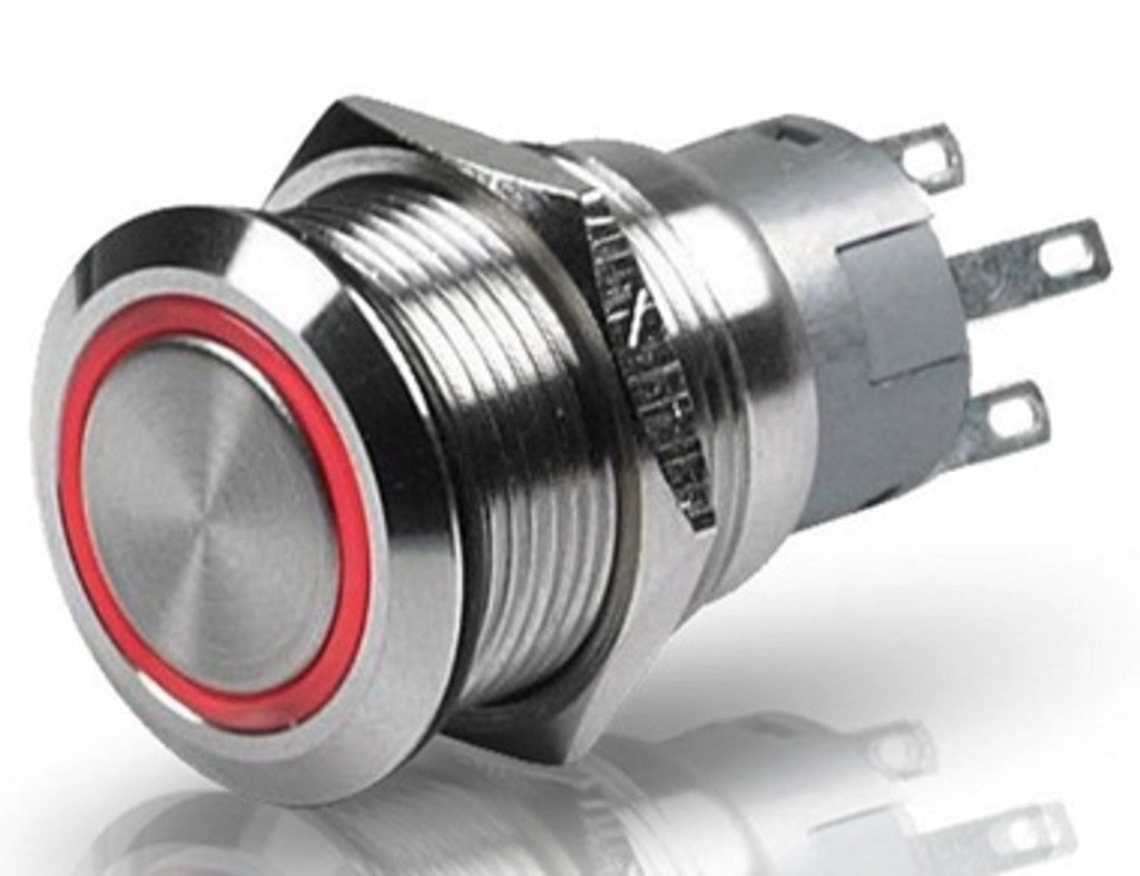 Hella Stainless Steel Buzzer W/LED Ring 24V