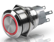 Load image into Gallery viewer, Hella Stainless Steel Buzzer W/LED Ring 24V