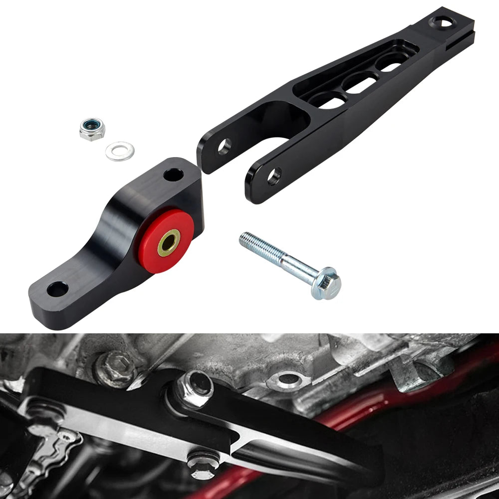 VW Golf MK7 2.0 TSI Pendulum Dog Bone Engine Mount Kit - Black and Red Aluminium