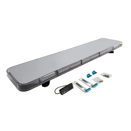 Full size low profile amber warning LED lightbar for emergency vehicles