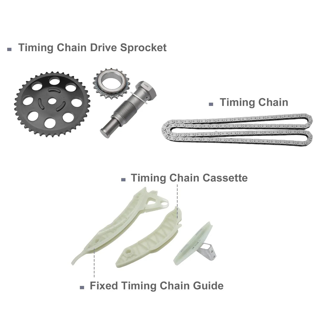 Engine Timing Part Chains Set Timing Chain Kits for Mini Cooper 1.6L L4 DOHC 16Valves Engine Code N14B16A