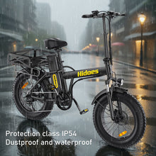 Load image into Gallery viewer, Cargo Electric Bike Hidoes F3 Pro Cargo Electric Bike 20" Fat Tire with 26Ah Battery, Long Range Loading E-Bike, Hydraulic Brakes &amp; Direct EU UK Shipping
