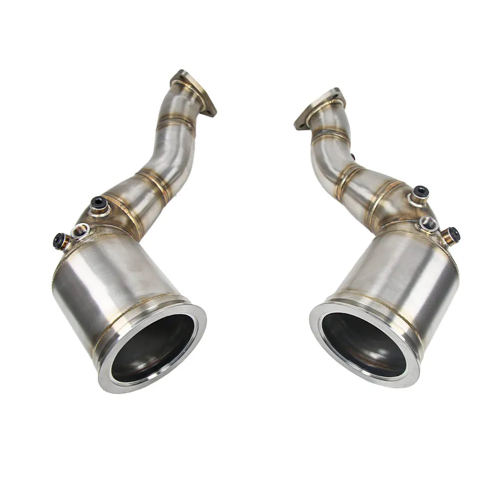 Audi RS6 / RS7 C8 2019+ EA825 4.0T Twin-Turbo V8 Stainless Steel Catless Downpipes (Left and Right)
