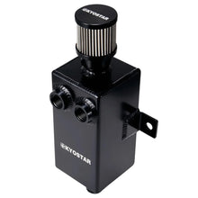 Load image into Gallery viewer, Universal 1 Litre Baffled Aluminium Oil Catch Tank, 8AN Inlet, 12AN Filter, 10AN Drain