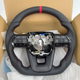 Toyota Land Cruiser Hilux Prado Cruise Control Leather Steering Wheel