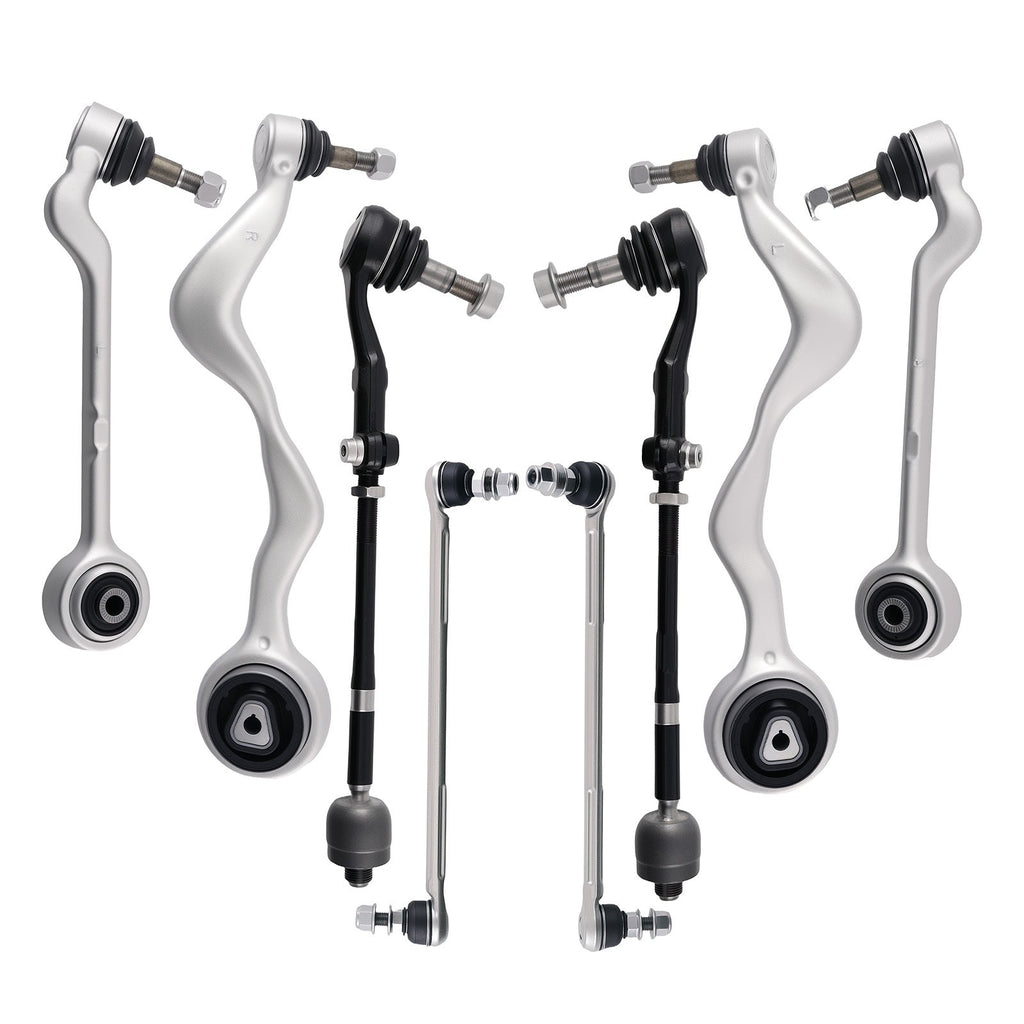 8pcs Front Control Arm Bar Link Tie Rod End Kit for BMW E90 328i 335i E82 128i 3-SERIES 1-SERIES