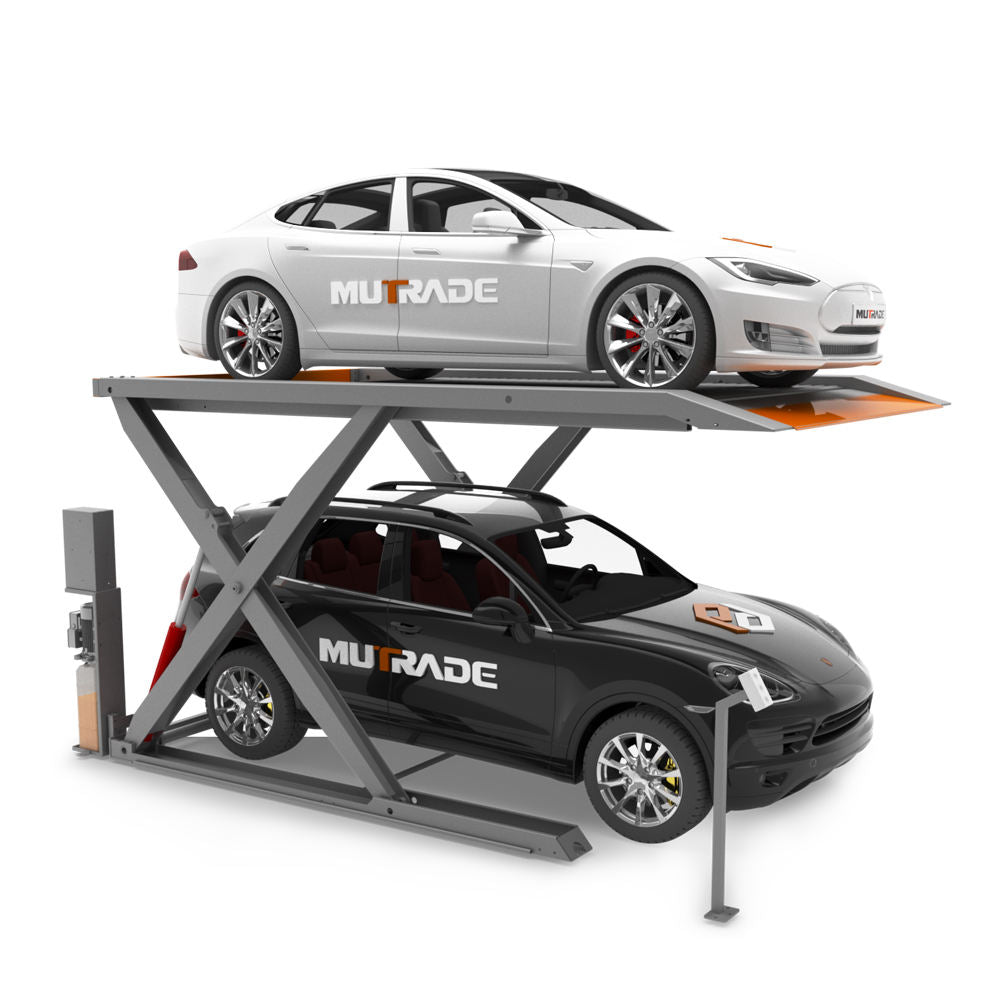 Hydraulic 2 Car Foldable Lift Vertical Scissor Parking Lift