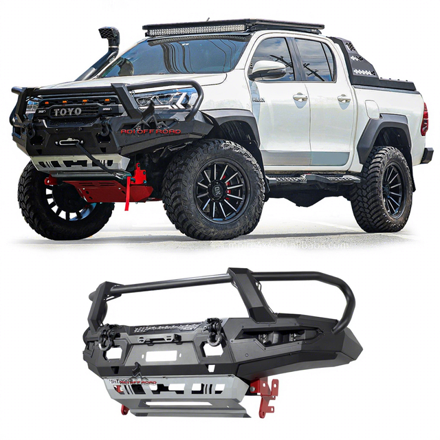 Ford Ranger / Toyota Hilux F16-A Series Steel Bull Bar Front Bumper