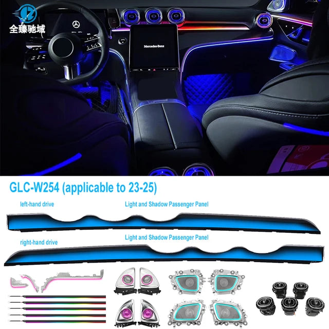 Mercedes-Benz GLC X253/C253 64-Colour LED Interior Ambient Light Kit — Premium Vehicle-Specific Ambient Lighting