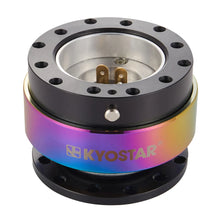 Load image into Gallery viewer, Universal Neo Chrome Aluminium Steering Wheel Quick Release Control Hub for 6-Hole Adaptors