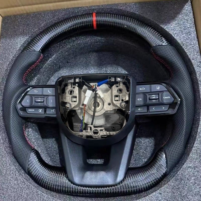 Toyota Land Cruiser Hilux Prado Cruise Control Carbon Fibre Steering Wheel