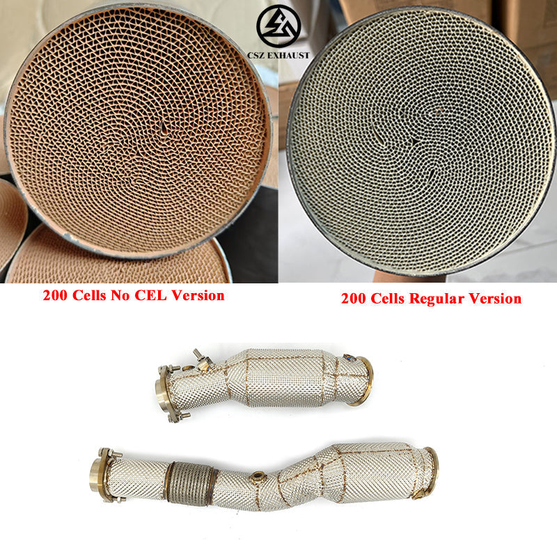 CSZ 200 Cells No Checking Engine Light Downpipe for BMW