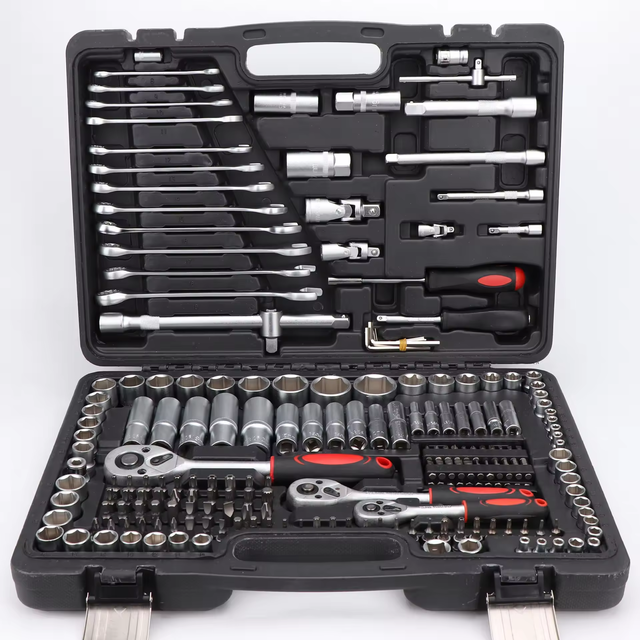 216-Piece Ratchet Combination Socket Wrench Auto Repair Tool Kit