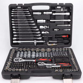 216-Piece Ratchet Combination Socket Wrench Auto Repair Tool Kit