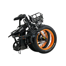 Load image into Gallery viewer, Folding Fat Tire Electric Bike  Cheap Price Folding Fat Tire Electric Bike for Adults with Off-Road Mountain Design, City Commuter E-Bike, Foldable Electric Fat Bike
