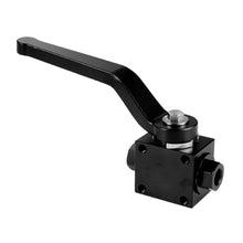 Load image into Gallery viewer, Black and Red Billet Aluminium 1/8 inch NPT Brake Line Lock Shut Off Valve