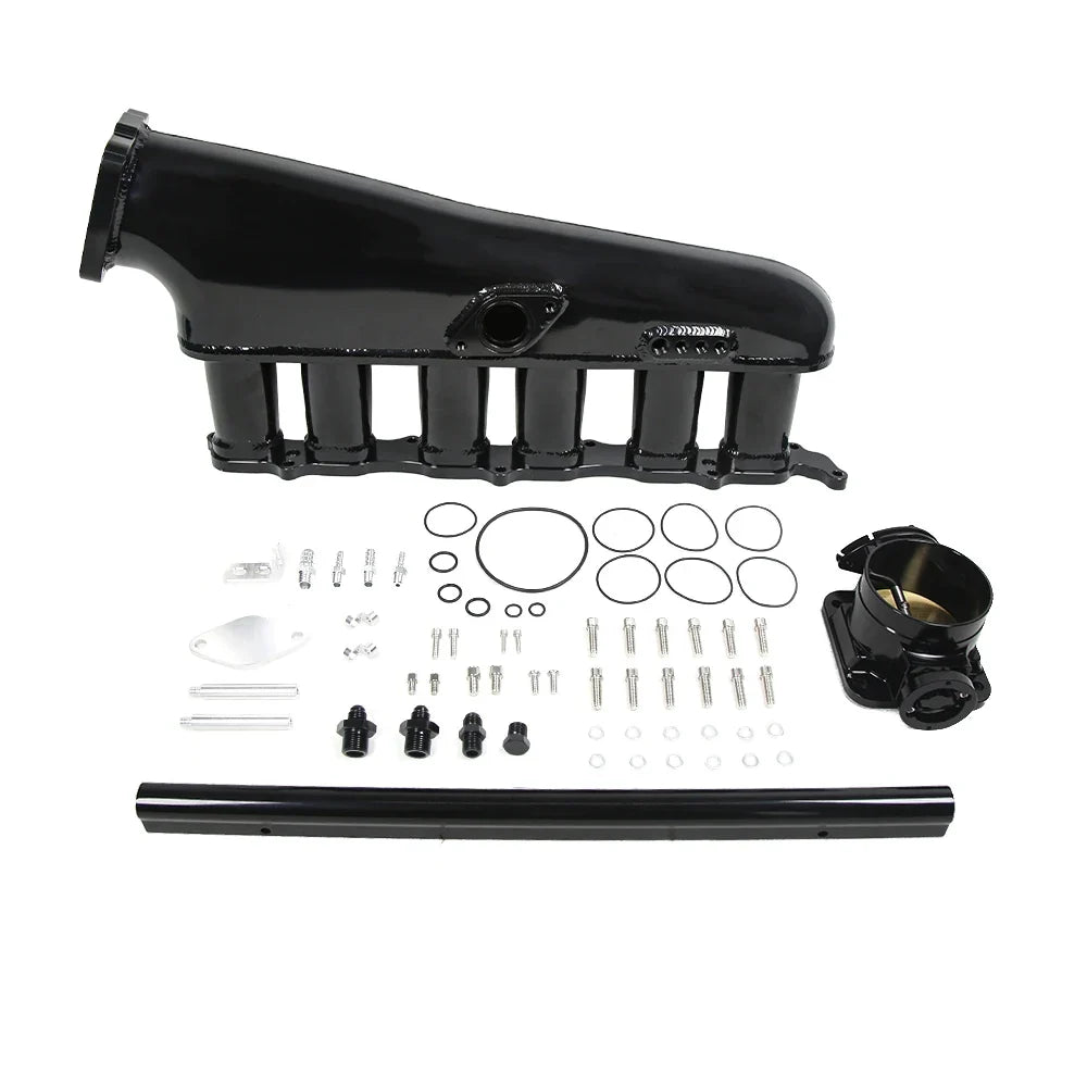 High Performance TIG Weld Intake Manifold for 2JZ GTE With Throttle Body and Fuel Rail