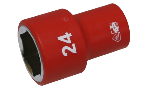 24mm 1/2" Drive VDE Insulated Socket (6 Pieces)