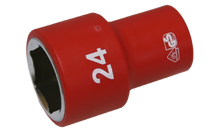 Load image into Gallery viewer, 24mm 1/2" Drive VDE Insulated Socket (6 Pieces)