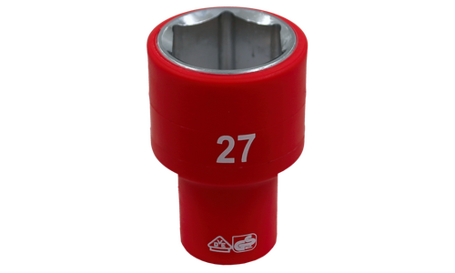27mm 1/2" Drive VDE Insulated Socket (6 Pieces)