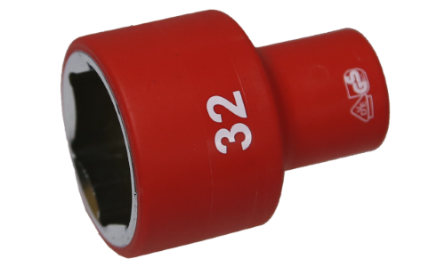 32mm VDE Insulated Socket 1/2" Drive (6 Piece)