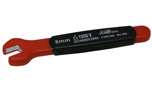 8mm VDE Insulated Open End Wrench