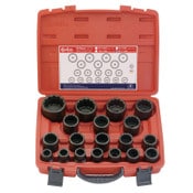 Load image into Gallery viewer, 3/4" Dr Impact Socket Set 19pc Metric (12p)