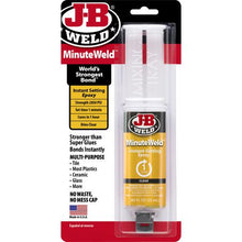 Load image into Gallery viewer, JB Weld MinuteWeld Epoxy Syringe – 25ml – Instant-Setting, Clear-Curing, High-Strength Adhesive