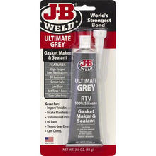 Load image into Gallery viewer, JB Weld Ultimate Grey RTV Silicone Gasket Maker &amp; Sealant – 85g Tube – High-Temperature, Oil-Resistant, Sensor-Safe