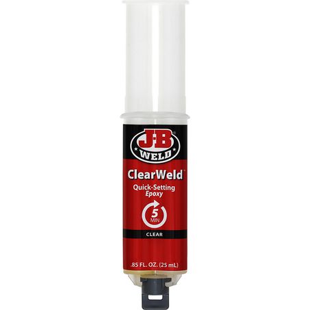 JB Weld ClearWeld Epoxy Adhesive Syringe Mixer 25ml - 50112