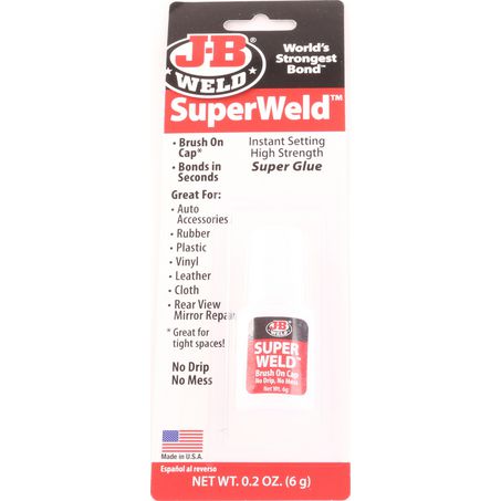 JB Weld SuperWeld Brush On Super Glue Single Pack 6g - 33106