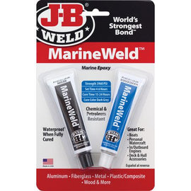JB Weld MarineWeld Epoxy Twin Pack – 56.8g Total – Waterproof, High-Strength Marine Adhesive