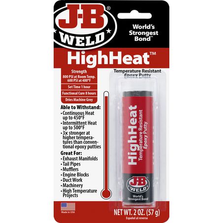 JB Weld HighHeat Epoxy Putty Stick 56.8g - 8297