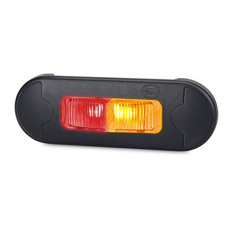 Hella 2083BULK LED Slim Side Marker Lamp, Red/Amber, Dual Voltage