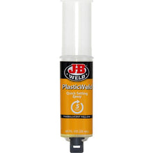 Load image into Gallery viewer, JB Weld PlasticWeld two part epoxy syringe 25ml for bonding plastic surfaces