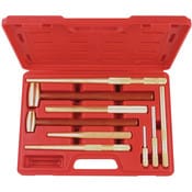 Load image into Gallery viewer, 9Pc Brass Hammer and Punch Set