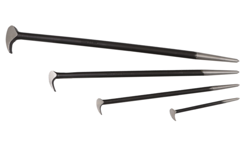 4 Piece Roll Head Pry Bar Set